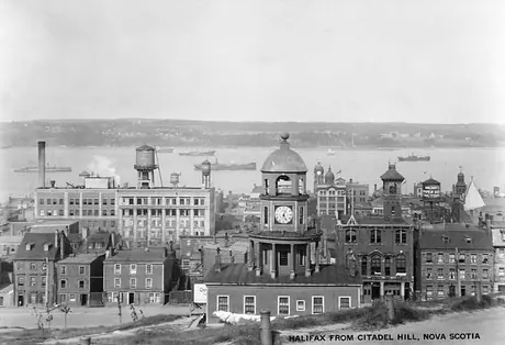 A view of Halifax harbour from Citadel Hill