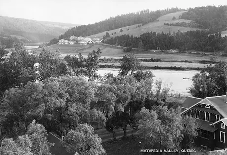 A scenic river in the Matapédia Valley