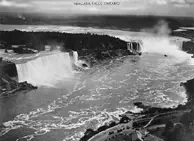 An aerial view of the Niagara Falls