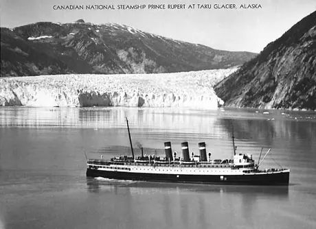S.S. Prince Rupert on a cruise near Taku Glacier, Alaska