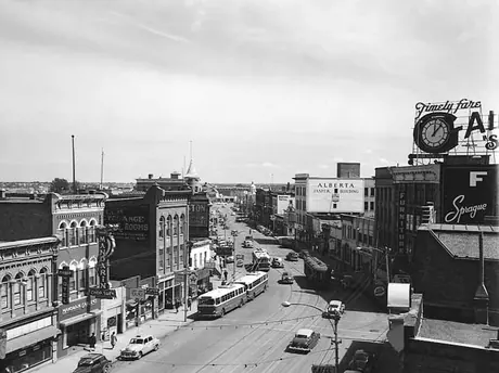 Edmonton business section - Jasper Avenue