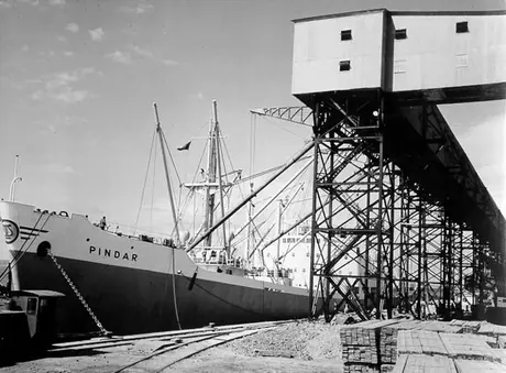 The cargo ship