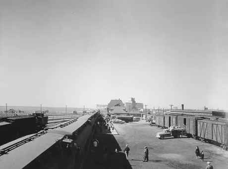The railway station at Churchill
