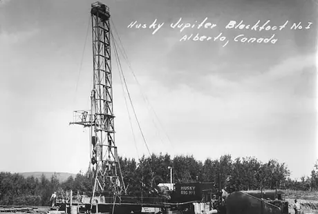 Husky-Jupiter Blackfoot oil well no. 1