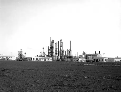 A view of the Edmonton Oil Refinery