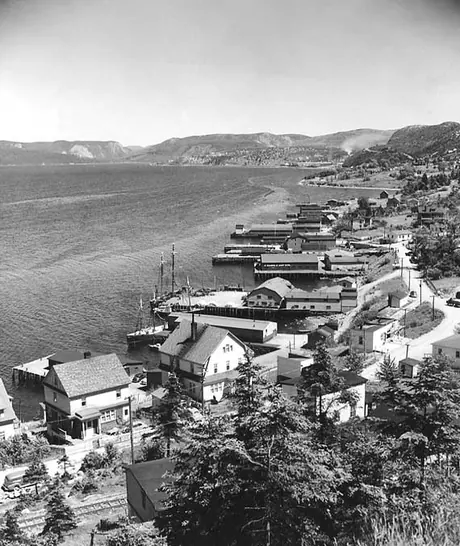 A view of the harbour front of Corner Brook