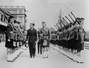King George VI inspects a Guard of Honour during the 1939 Royal Tour of Canada