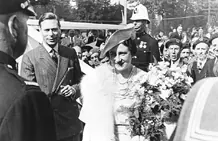 King George VI and Queen Elizabeth mingle with guests during the 1939 Royal Tour of Canada