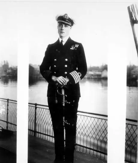 HRH Prince of Wales in naval uniform