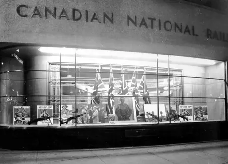 CN window display for Army week
