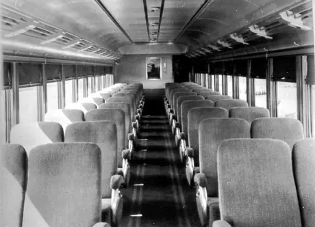 First class air conditioned passenger coach #5284 built by Canadian Car & Foundry
