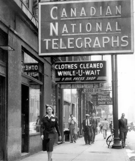 Exterior of CN telegraph office