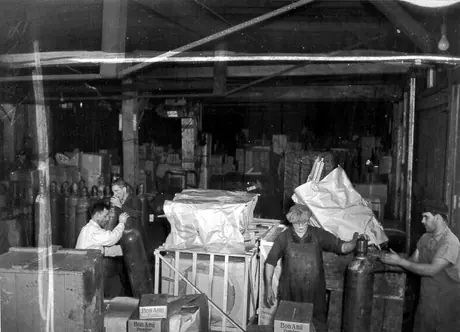 Handling different shipments at Bonaventure freight terminal