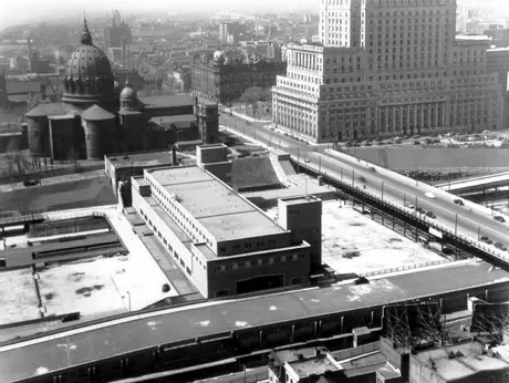 Overview from the Bell building of Central Station