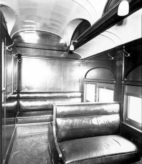 Interior view of steel day coach #4923