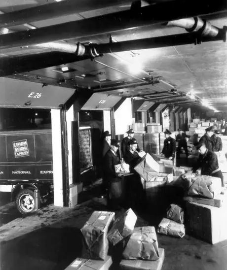 Parcel depot at Montreal's Central Station