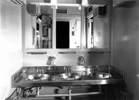 Interior view of a new hospital car