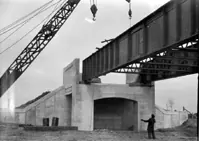 Construction of CN overpass at Papineau and Pie 1x