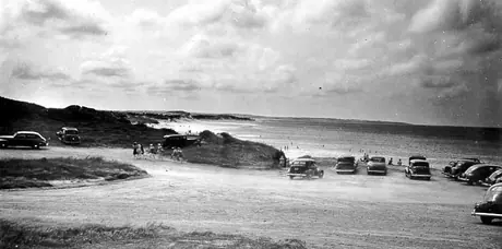 Car park area of Cavendish Beach