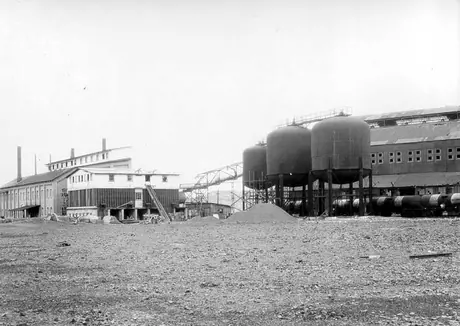 Sulphuric acid plant at the Mond Nickel Co. Coniston Mine