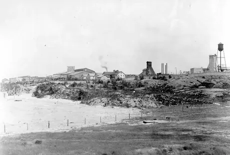 Mining village at the Hollinger Mine