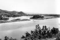 Scenic view of Restigouche River