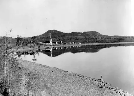 Aboriginal mission village on Stuart Lake