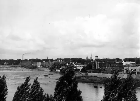 View of St. Hyacinthe and Yamaska River