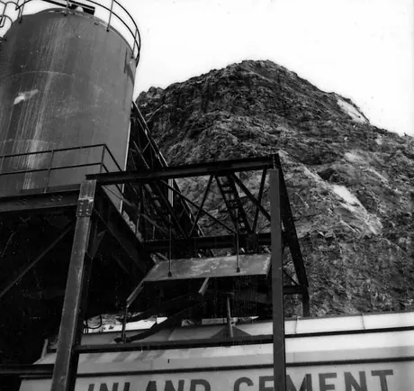 Loading cement from the Inland Cement Company