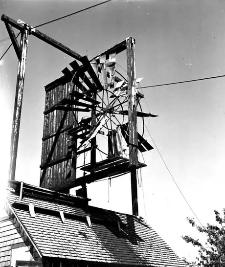 Old sawing equipment, Albert County, New Brunswick