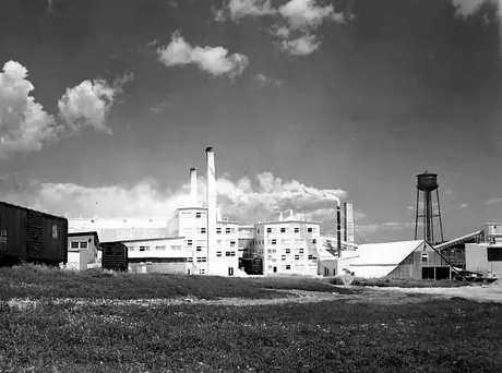 Plaster and plaster board manufacturing plant of the Canadian Gypsum Company