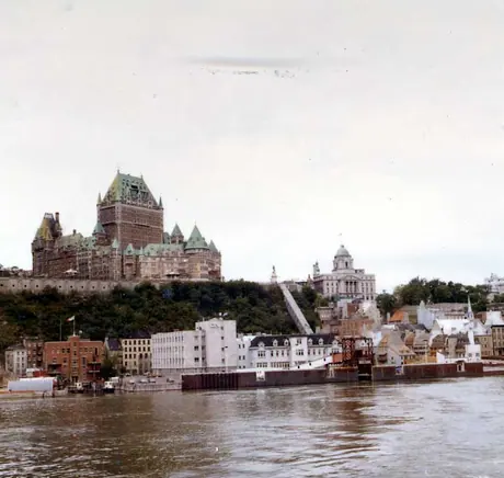 Quebec skyline from Levis, Que.