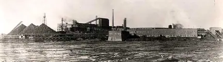 Full external view of the Price Brosthers Co. plant at Riverbend, Quebec