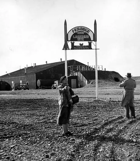 Guests at the Churchill Rocket Research Range