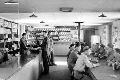 Inside the PX - airport  (U.S. Army and Airforce base?)