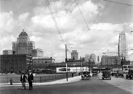 Looking north down Bay Street, Toronto