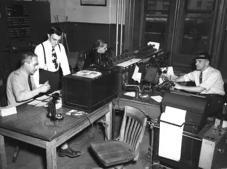 Central Vermont Railway Dispatcher's office.