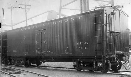 Central Vermont Railway refrigerated milk car 534.