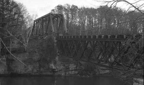Replacement of a bridge at Winooski, Vermont, Central Vermont Railway