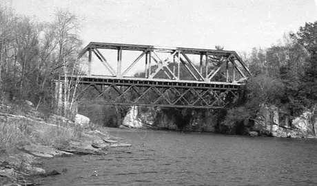 Replacement of a bridge at Winooski, Vermont, Central Vermont Railway