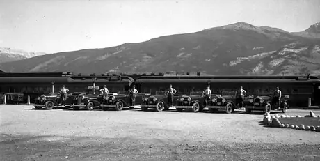 Motor car unit at Jasper Station
