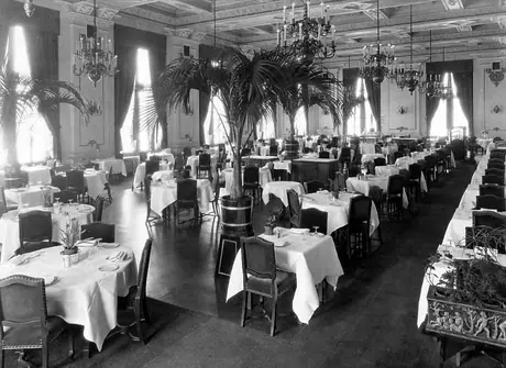Dining room of the Fort Garry Hotel