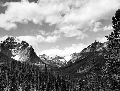 View of Throne Mountains and Astoria Valley
