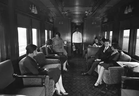 Parlor car on Central Vermont Railway service.