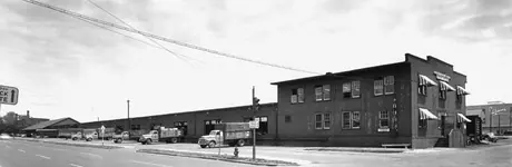 View of freight sheds, London, Ontario