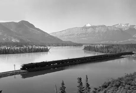 The Super Continental traveling east of Jasper