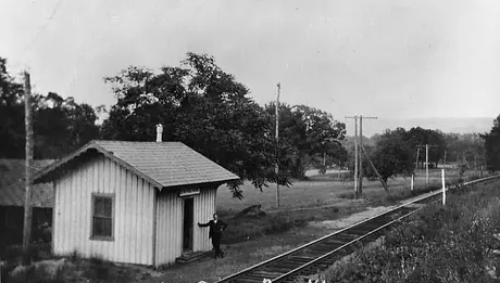 Central Park, Vermont station, Central Vermont Railway