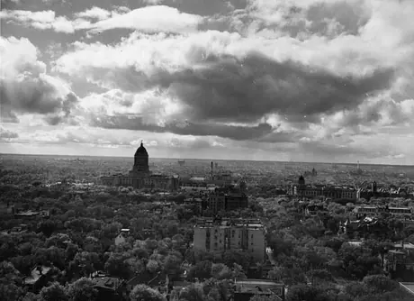 View of the city from the Fort Garry Hotel