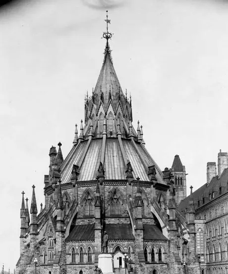 Exterior view of the Parliament Library