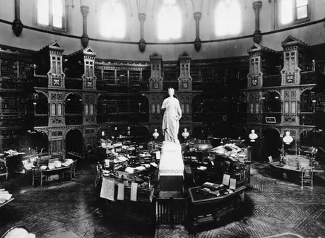 Interior of the Parliament Library